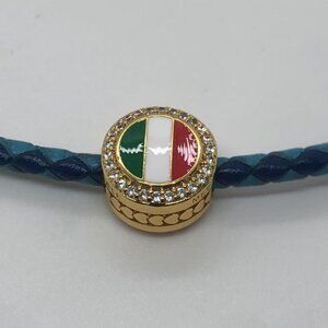 ✨✨Pandora Italy Flag Exclusive Charm Bead S925 Sterling Silver Jewelry